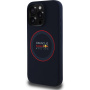 Oracle Red Bull Racing Husă din silicon Red Ring cu MagSafe pentru iPhone 16 Pro - albastru închis