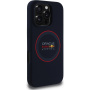 Oracle Red Bull Racing Husă din silicon Red Ring cu MagSafe pentru iPhone 16 Pro - albastru închis