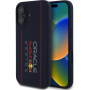 Oracle Red Bull Racing Husă din silicon cu logo vertical cu MagSafe pentru iPhone 16 - albastru închis