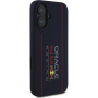 Oracle Red Bull Racing Husă din silicon cu logo vertical cu MagSafe pentru iPhone 16 - albastru închis