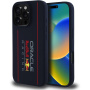 Oracle Red Bull Racing Husă din silicon cu logo vertical cu MagSafe pentru iPhone 16 Pro - albastru închis