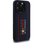 Oracle Red Bull Racing Husă din silicon cu logo vertical cu MagSafe pentru iPhone 16 Pro - albastru închis