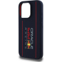 Oracle Red Bull Racing Husă din silicon cu logo vertical cu MagSafe pentru iPhone 16 Pro - albastru închis
