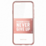 Carcasă de protecţie Baseus, ultra subţire, pentru Apple iPhone 6 / 6s - Never give up - roz-aurie