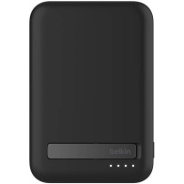 BELKIN Boost Charge Pro Powerbank fără fir MagSafe cu suport și porturi 2x USB-C - 10.000 mAh - Negru