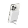 BELKIN Boost Charge Pro Powerbank fără fir MagSafe cu suport și port USB-C - 8.000 mAh - Alb