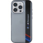 BMW Husă IML Motorsport Vertical Stripe pentru iPhone 16 Pro - gri