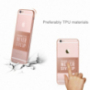 Carcasă de protecţie Baseus, ultra subţire, pentru Apple iPhone 6 / 6s - Never give up - roz-aurie