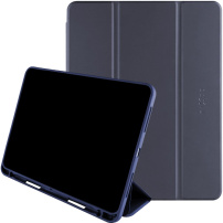 FIXED husă Padcover+ cu spațiu pentru creion Apple Pencil pentru iPad Pro 13" (2024/2025) - albastru închis