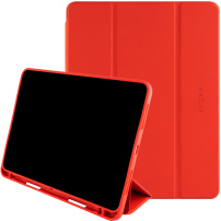 FIXED Padcover+ husă cu spațiu pentru Apple Pencil pentru iPad Air 4 (2020) / Air 5 (2022) / Air 11" (2024-2026) / Pro 11" (2018) - roșie