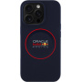 Oracle Red Bull Racing Husă din silicon Red Ring cu MagSafe pentru iPhone 16 Pro - albastru închis