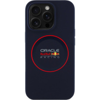 Oracle Red Bull Racing Husă din silicon Red Ring cu MagSafe pentru iPhone 16 Pro - albastru închis