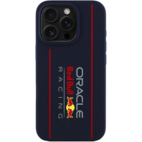 Oracle Red Bull Racing Husă din silicon cu logo vertical cu MagSafe pentru iPhone 16 Pro - albastru închis