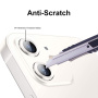 Enkay Sticlă de protecție securizată a camerei foto din spate cu cadru din aluminiu pentru iPhone 12 / 12 mini - roșu