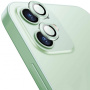 Enkay Sticlă de protecție securizată a camerei foto din spate cu cadru din aluminiu pentru iPhone 12 / 12 mini - verde