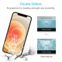 Sticlă securizată 2.5D compatibilă cu huse înlocuibile pentru iPhone 12 / 12 Pro (open edge)
