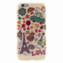 Carcasă din cauciuc, ramă transparentă, pentru iPhone 6 / 6S – Paris
