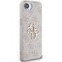 Guess 4G Metal Logo husă pentru iPhone 16e / 17e - roz