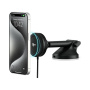 iOttie Suport auto magnetic Velox Mini Qi2 pentru sticla si bord cu incarcare wireless pentru iPhone - negru