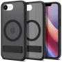 Spigen Ultra Hybrid S husă transparentă mată cu suport și MagSafe pentru iPhone 16e / 17e - negru