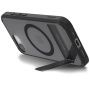 Spigen Ultra Hybrid S husă transparentă mată cu suport și MagSafe pentru iPhone 16e / 17e - negru