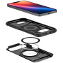 Spigen Slim Armor husă rezistentă cu suport și MagSafe pentru iPhone 16e / 17e - negru
