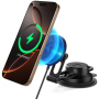 Spigen Suport auto magnetic OneTap Pro 4 pentru sticlă și tablou de bord cu încărcare fără fir pentru iPhone - negru