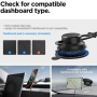 Spigen Suport auto magnetic OneTap Pro 4 pentru sticlă și tablou de bord cu încărcare fără fir pentru iPhone - negru