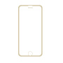 Sticlă parte din faţă, durificată super rezistentă (Tempered Glass), pentru Apple iPhone 6 / 6S - ramă subţire aurie