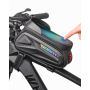 Wheel up Bike Bag husă impermeabilă pentru bicicletă cu spațiu pentru iPhone - negru