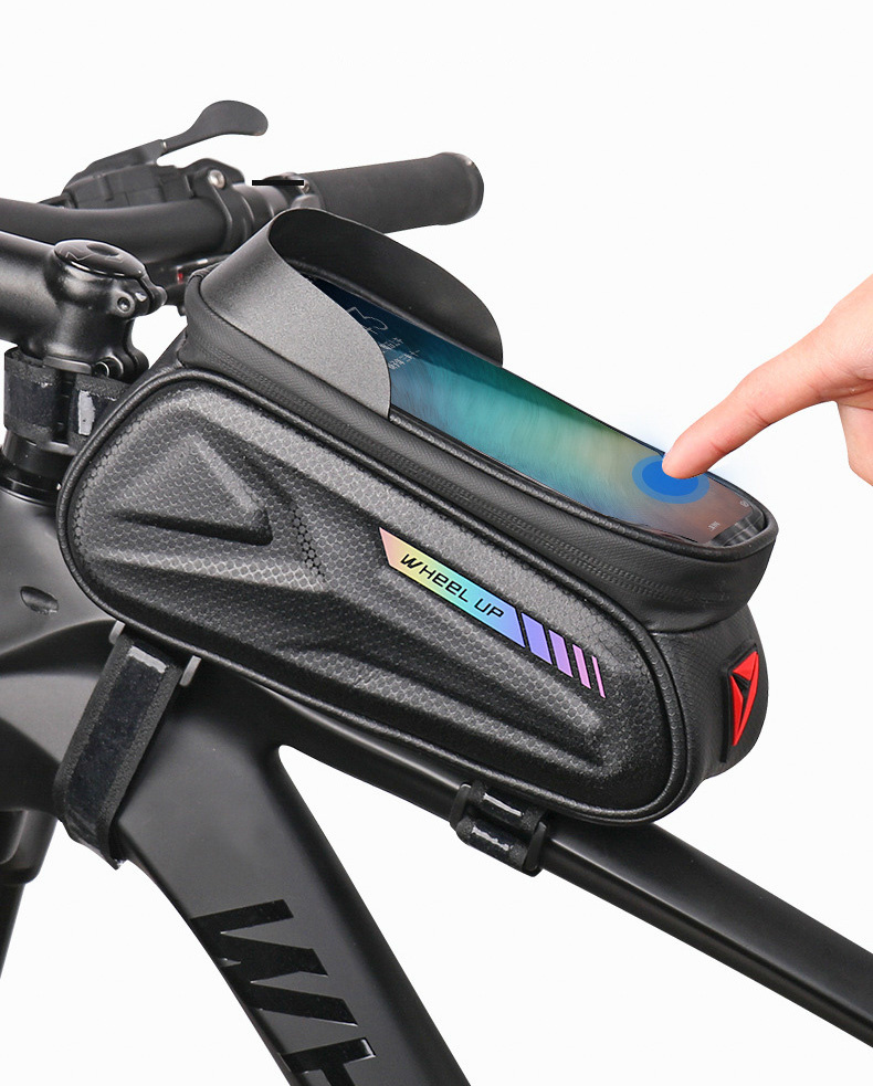 Wheel up Bike Bag husă impermeabilă pentru bicicletă cu spațiu pentru iPhone - negru