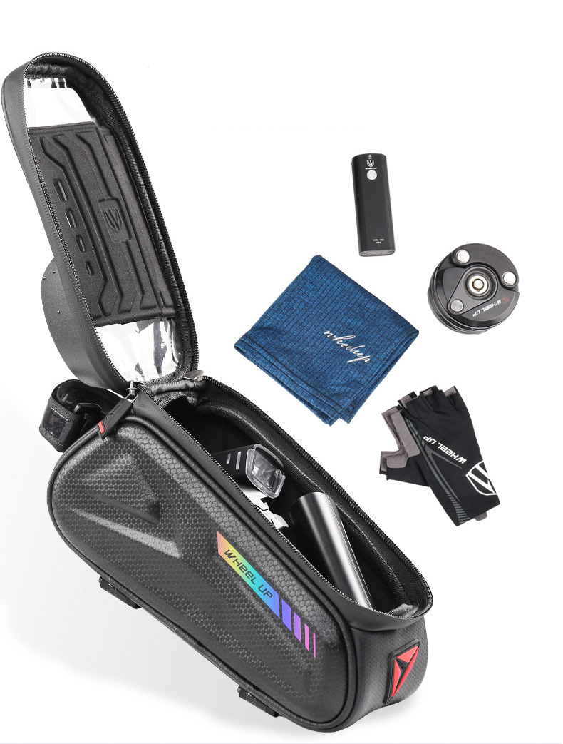 Wheel up Bike Bag husă impermeabilă pentru bicicletă cu spațiu pentru iPhone - negru