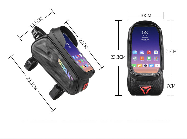 Wheel up Bike Bag husă impermeabilă pentru bicicletă cu spațiu pentru iPhone - negru