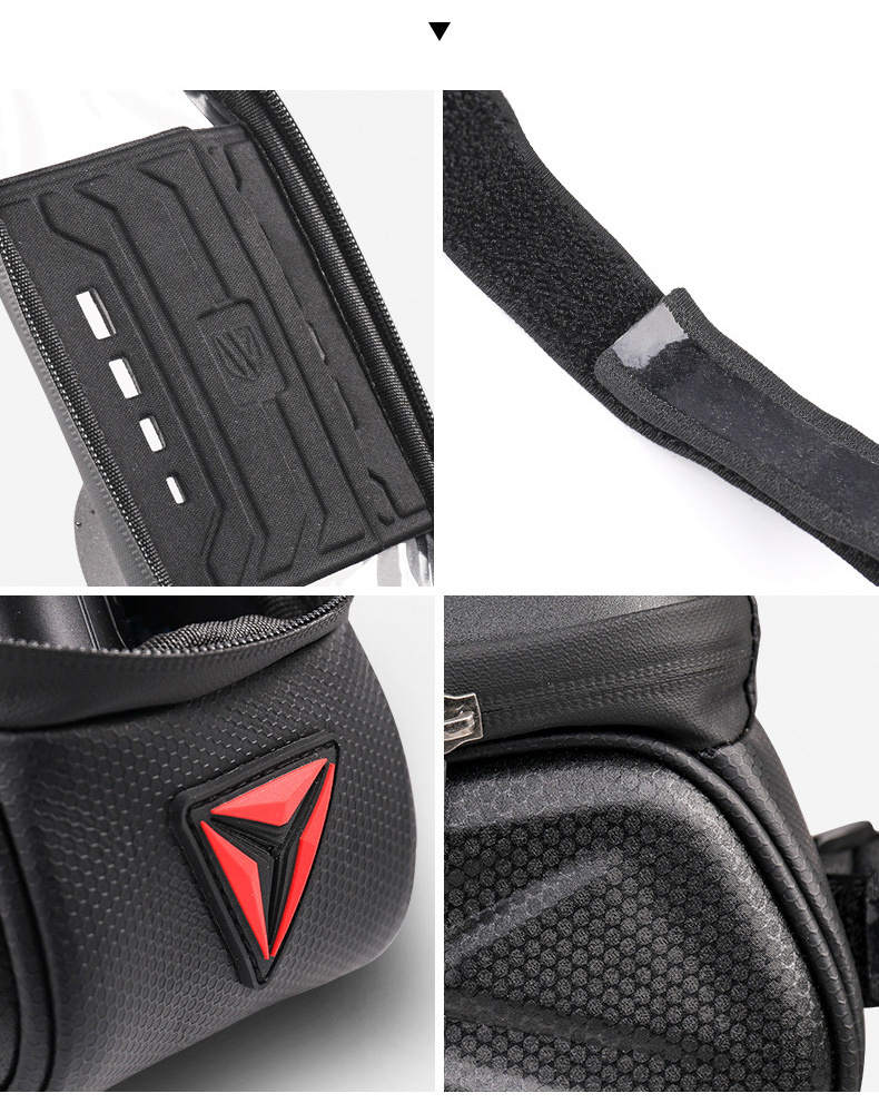Wheel up Bike Bag husă impermeabilă pentru bicicletă cu spațiu pentru iPhone - negru Wheel up Bike Bag husă impermeabilă pentru bicicletă cu spațiu pentru iPhone - negru