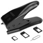 Cuter dublu pentru cartele SIM - din standard şi Micro SIM taie la format Nano sau la Micro SIM + reducţie de la Nano SIM la Micro SIM şi la SIM standard
