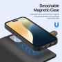 DUX DUCIS Husă detașabilă Lawa 2 în 1 cu MagSafe și portofel pentru iPhone 16 Pro - negru