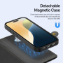 DUX DUCIS Husă detașabilă Lawa 2 în 1 cu MagSafe și portofel pentru iPhone 16 Plus - negru