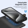 DUX DUCIS Husă detașabilă Lawa 2 în 1 cu MagSafe și portofel pentru iPhone 15 Pro - negru