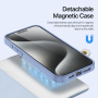 DUX DUCIS Husă detașabilă Lawa 2 în 1 cu MagSafe și portofel pentru iPhone 15 Pro - Albastru