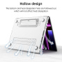 Carcasă mată transparentă cu suport pliabil pentru MacBook Pro 16" (A2485 / A2780 / A2991 / A3186 / A3403 / A3428 / A3429) - verde închis