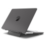 Husă transparentă mată cu suport flip-out pentru MacBook Pro 16" (A2141) - gri