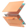 Husă transparentă mată cu suport flip-out pentru MacBook Pro 16" (A2141) - gri