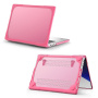 Carcasă rezistentă la șocuri cu piciorușe pliabile pentru MacBook Pro 16" (A2485 / A2780 / A2991 / A3186 / A3403 / A3428 / A3429) - roz