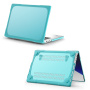 Carcasă antisoc cu piciorușe rabatabile pentru MacBook Pro 16" (A2485 / A2780 / A2991 / A3186 / A3403 / A3428 / A3429) - albastru