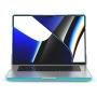 Carcasă antisoc cu piciorușe rabatabile pentru MacBook Pro 16" (A2485 / A2780 / A2991 / A3186 / A3403 / A3428 / A3429) - albastru