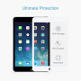 Folie de sticlă securizată cu cadru alb pentru iPad mini 1 / 2 / 3