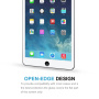 Folie de sticlă securizată cu cadru alb pentru iPad mini 1 / 2 / 3