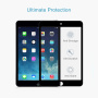 Folie de sticlă securizată cu cadru negru pentru iPad mini 1 / 2 / 3