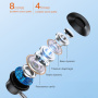 Căști TOTUDESIGN EP-3 cu conector Lightning - negru