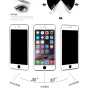 Sticlă de protecție securizată Anti-Spy pentru iPhone 7 / 8 / SE (2020/2022) - alb